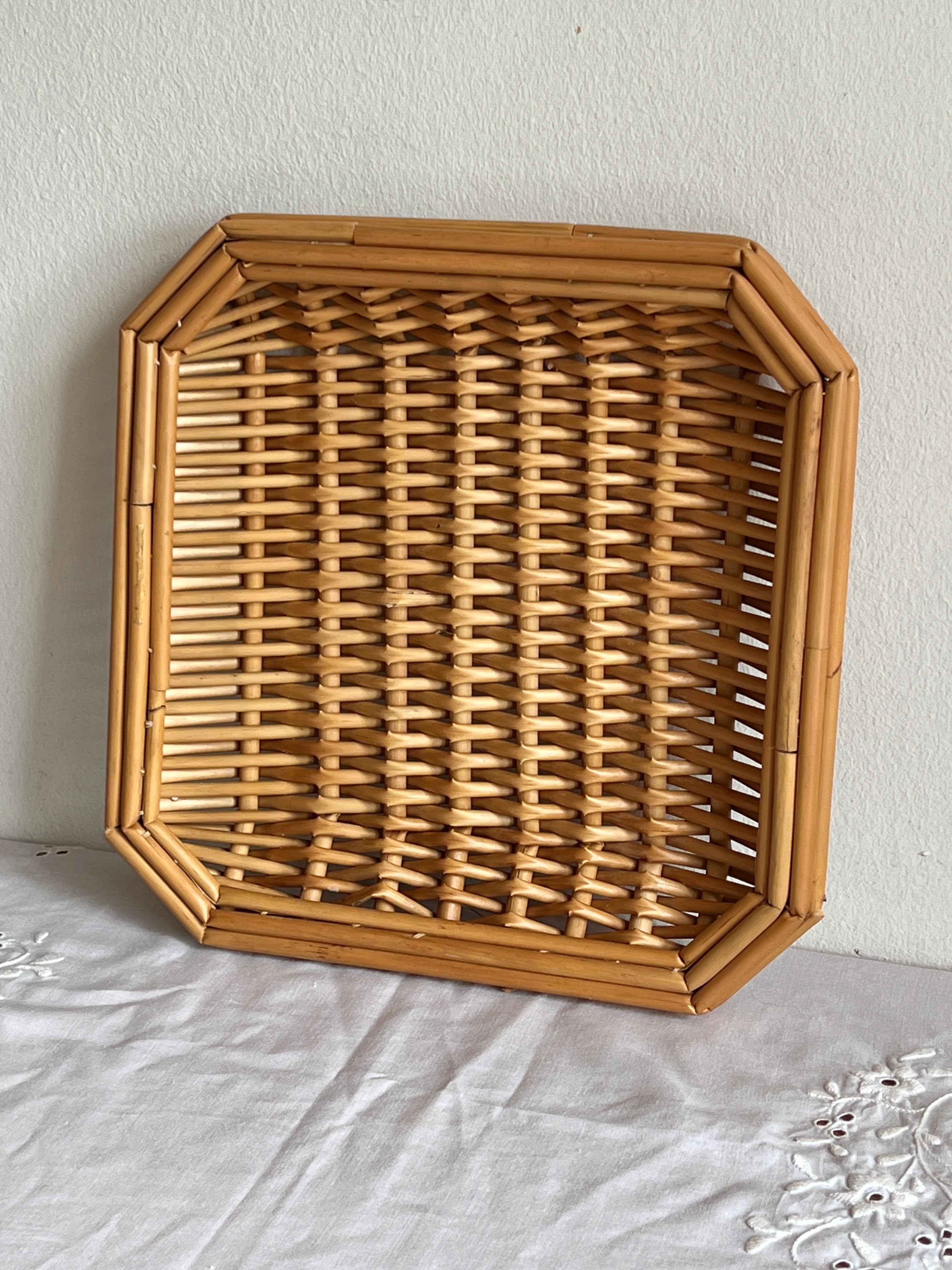 Kvadratisk bakke i flet, lille B26,5 cm