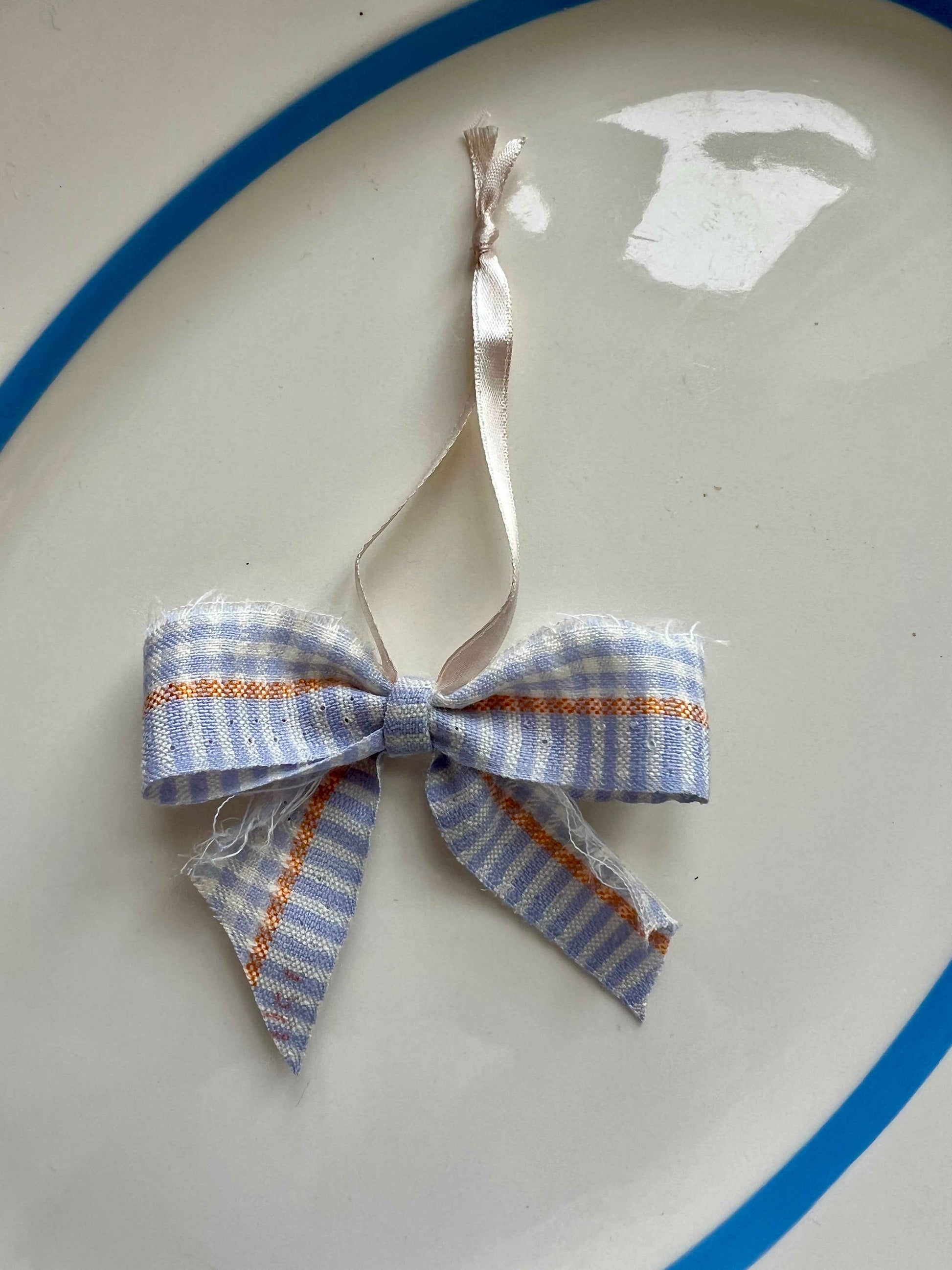 Håndlavet sløjfe i vintage bomuld