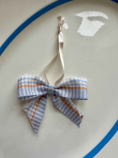 Håndlavet sløjfe i vintage bomuld