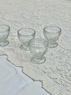 Æggebægre i glas, H6, sæt a 4