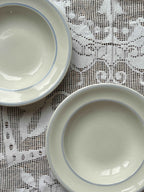 Pastatallerkener med lysblå kant, Villeroy & Boch, 2stk