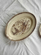 Vintage Gustavsberg Porcelænsfad “Gonggong” – Skandinavisk Design (39x28 cm)