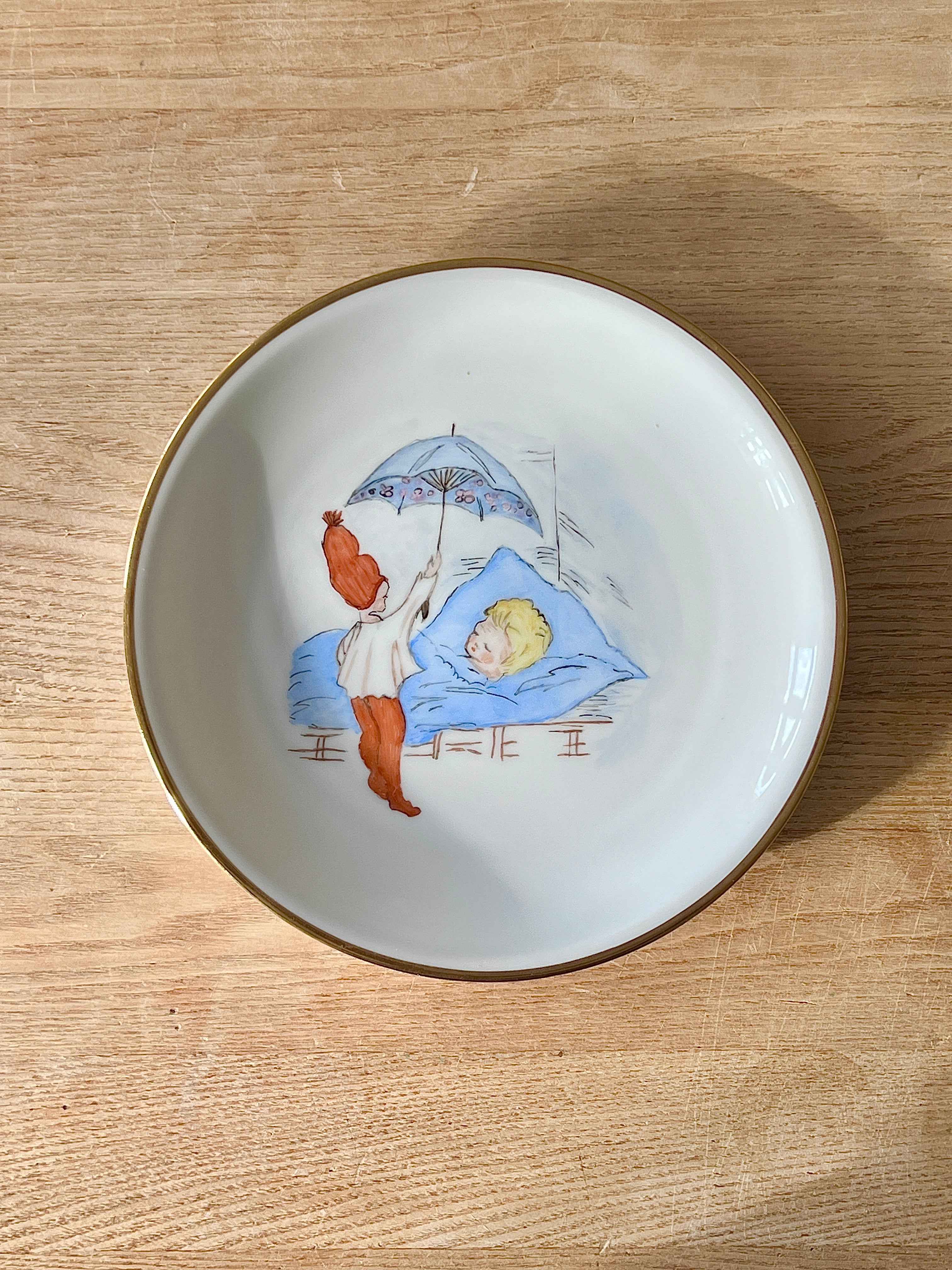 Børnetallerken i porcelæn, Ole Lukøje