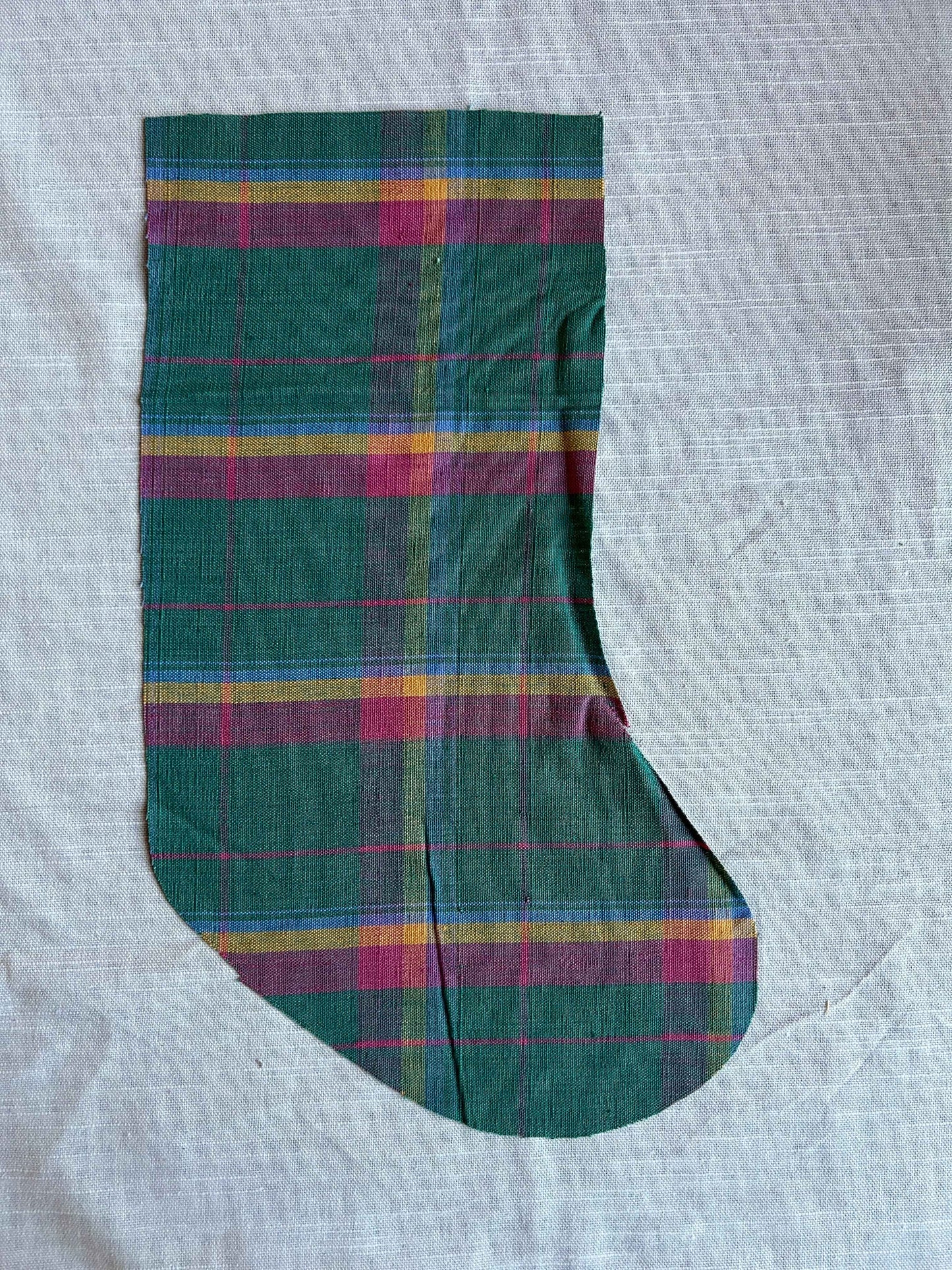 Made to order julesok i vintage tekstil - tilføj navn og motiv