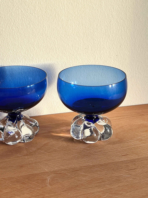 Blå glasskåle