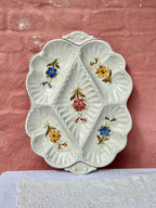 Italiensk vintage håndmalet porcelænsfad