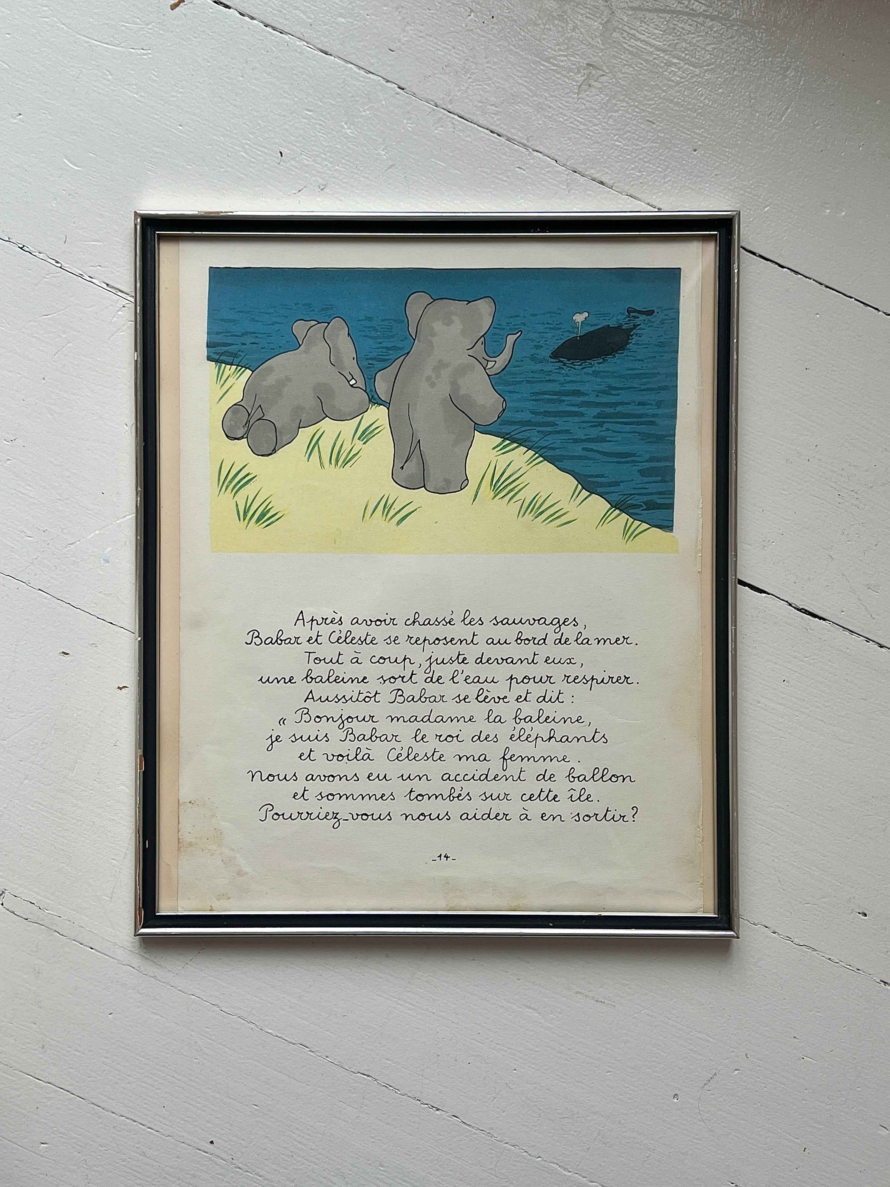 Babar illustration, Frankrig 1932, hvalspotting