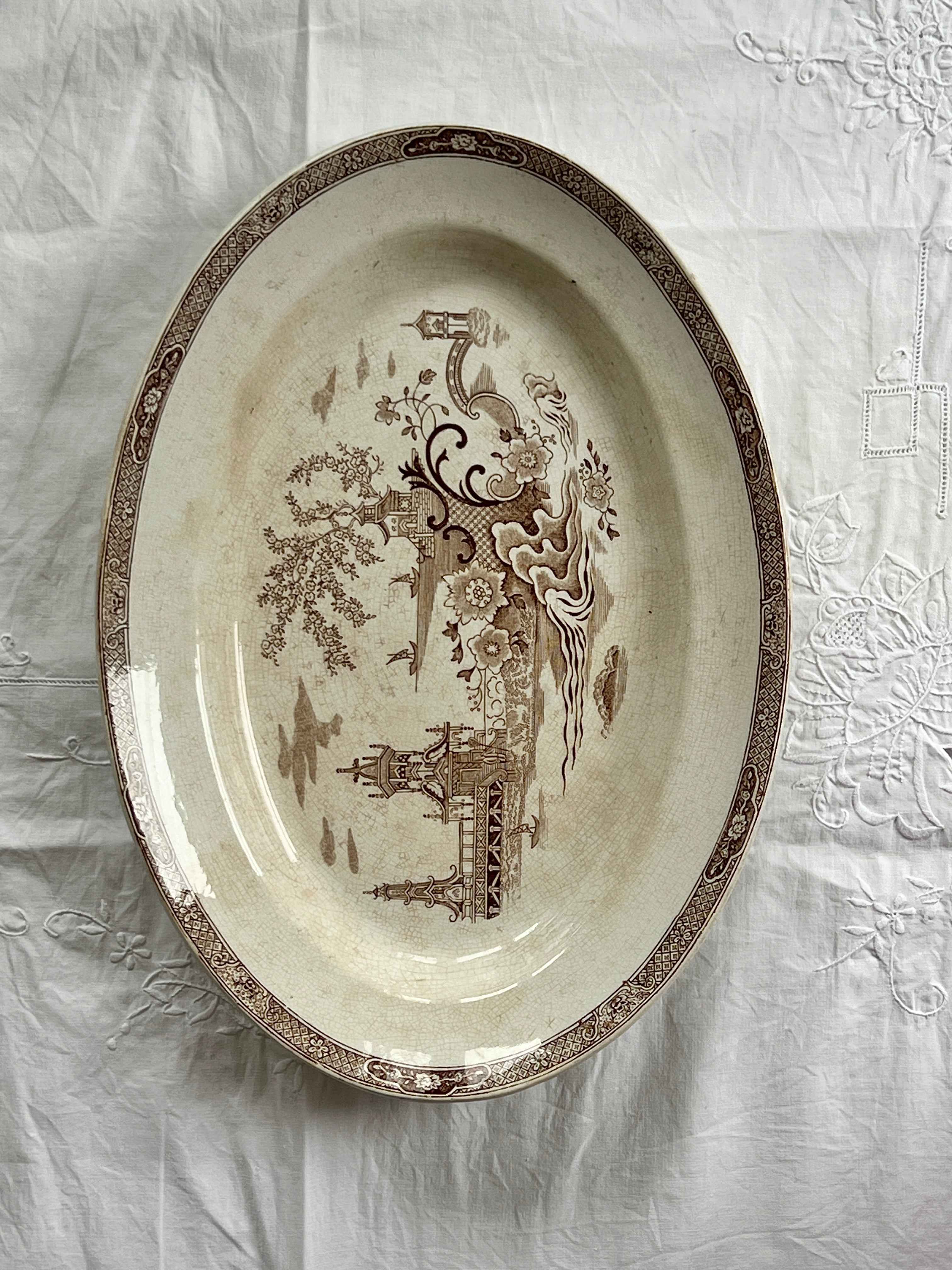 Pastatallerkener med blomstermotiv Ø:23,5
