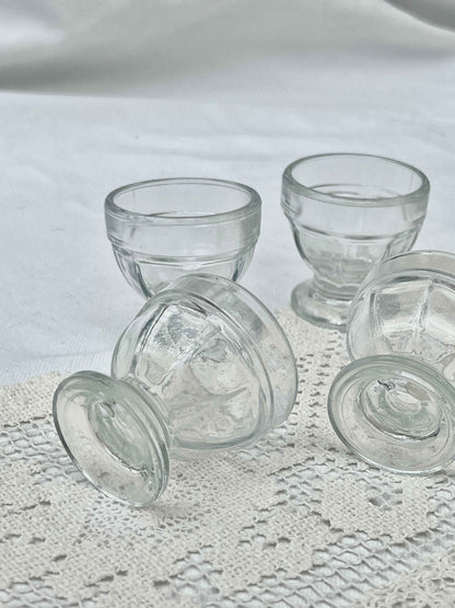 Æggebægre i glas, H6, sæt a 4