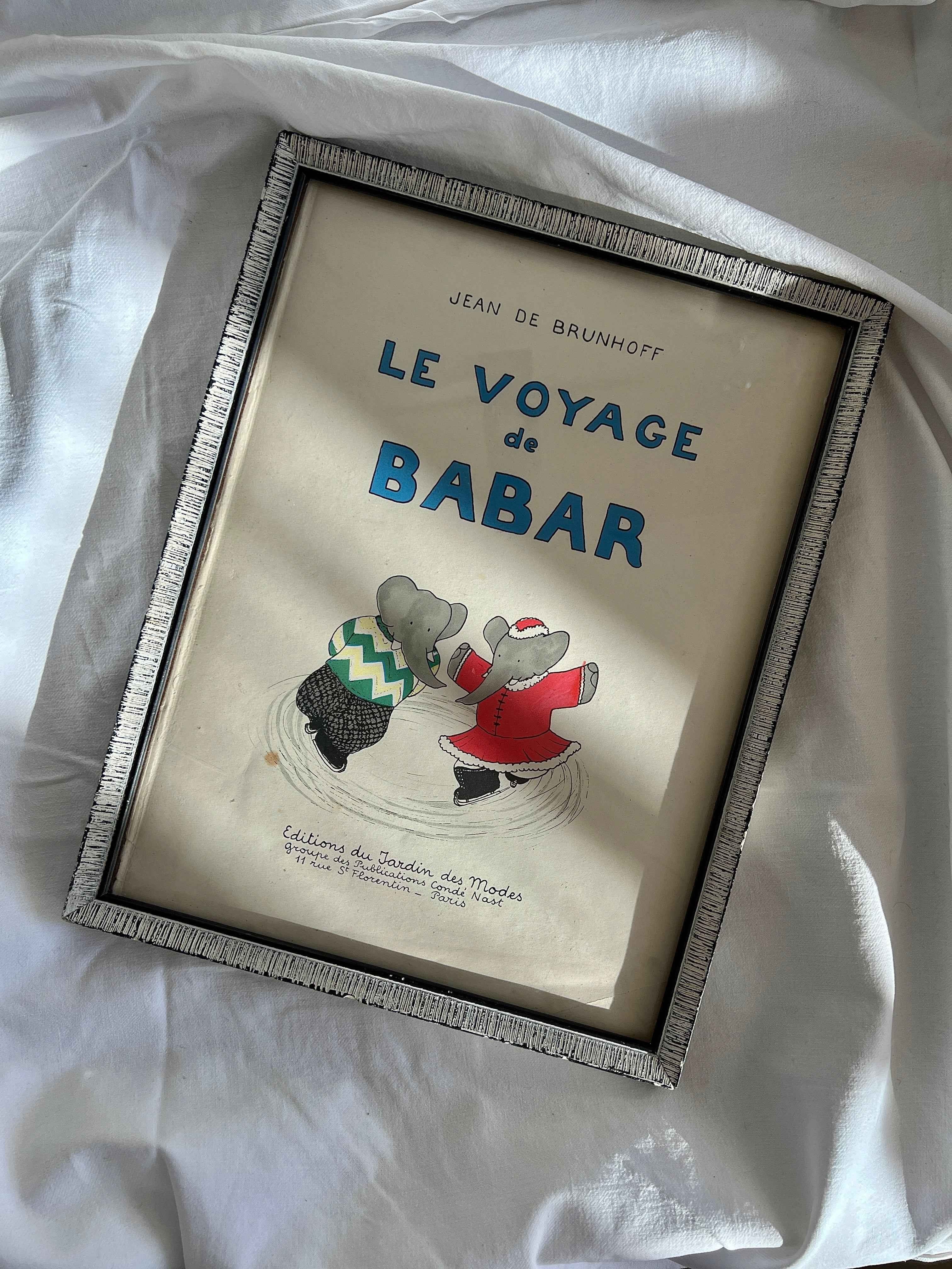 Babar illustration, Paris 1932, Le Voyage
