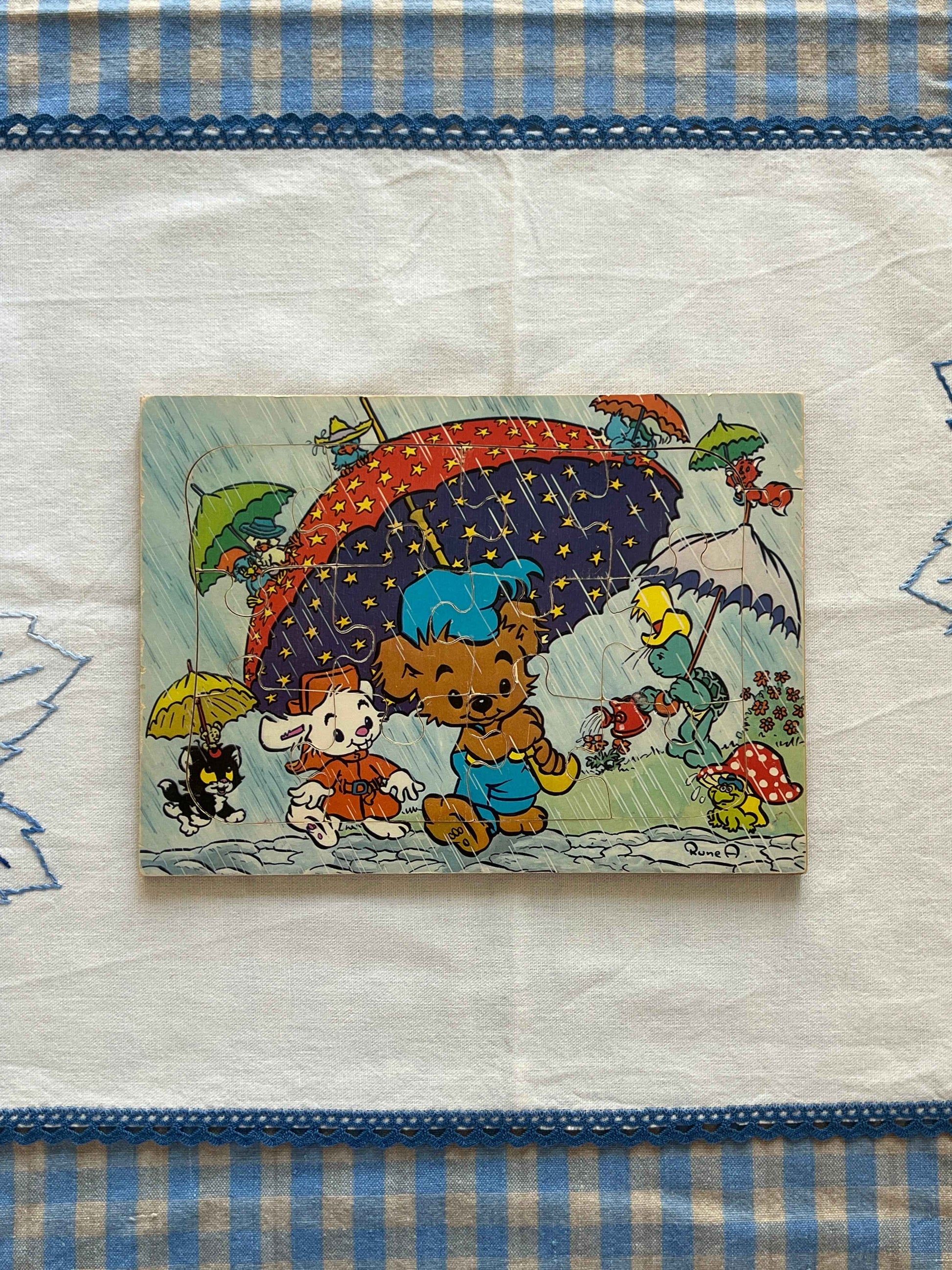 Bamse træpuslespil, svensk original