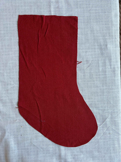 Made to order julesok i vintage tekstil - tilføj navn og motiv