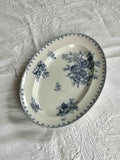 Fransk Vintage Fad “Flore” – Elegant Porcelæn (34,5x26,5 cm)
