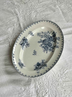 Fransk Vintage Fad “Flore” – Elegant Porcelæn (34,5x26,5 cm)