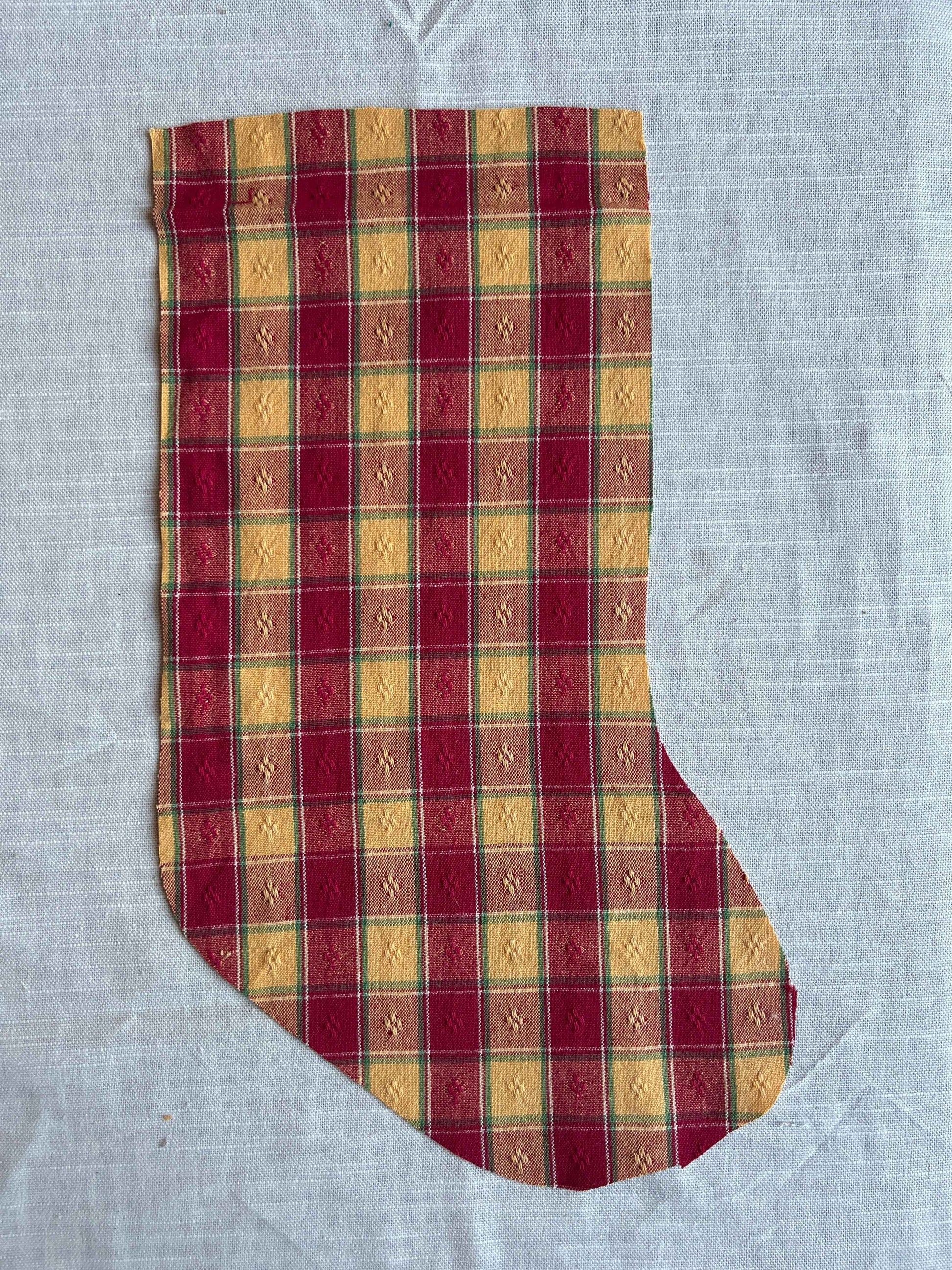 Made to order julesok i vintage tekstil - tilføj navn og motiv