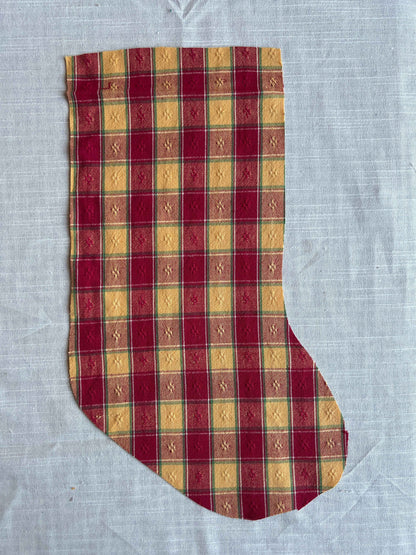 Made to order julesok i vintage tekstil - tilføj navn og motiv