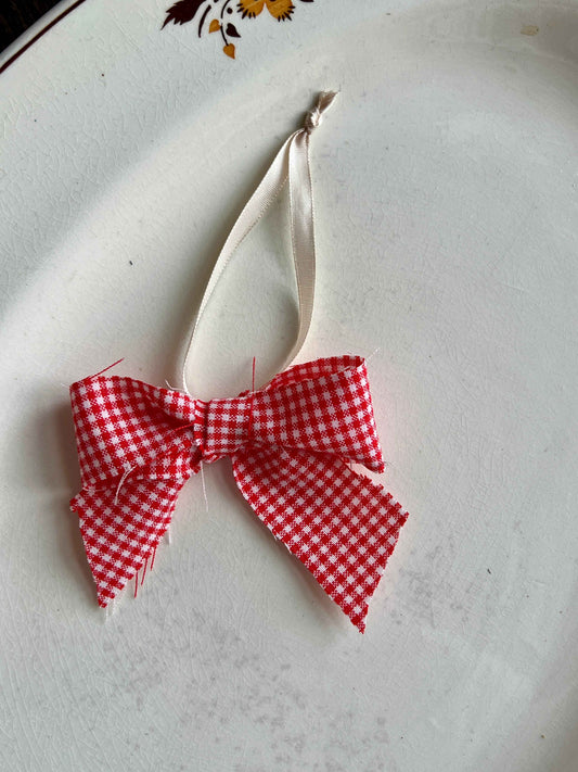 Håndlavet sløjfe i vintage bomuld