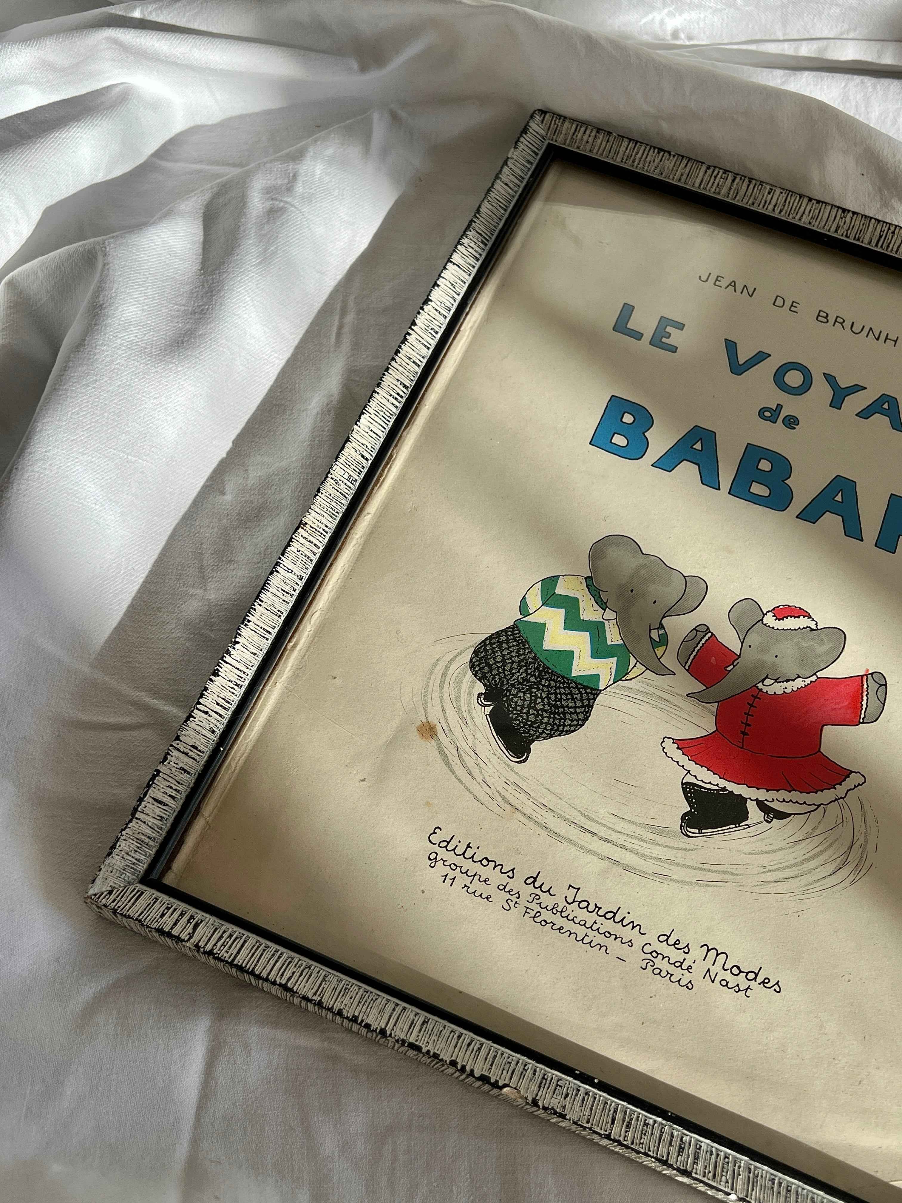 Babar illustration, Paris 1932, Le Voyage