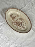 Vintage Gustavsberg Porcelænsfad “Gonggong” – Skandinavisk Design (33,5x24,5 cm)