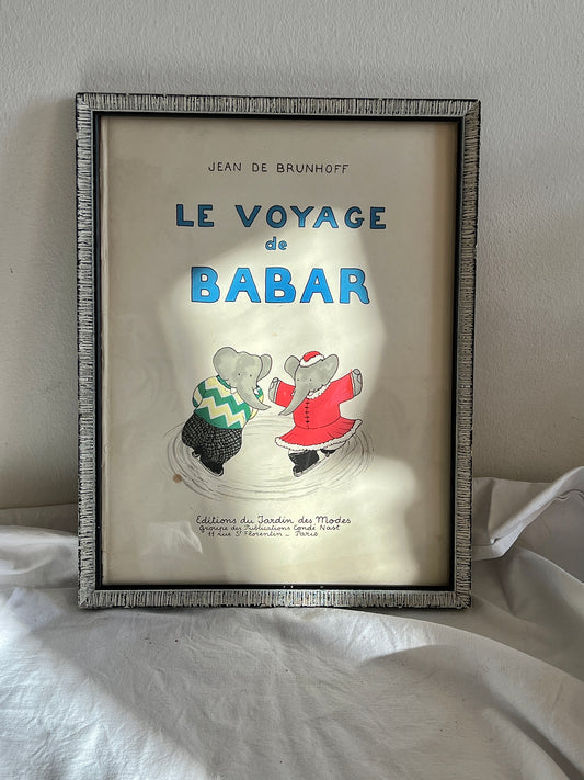 Babar illustration, Paris 1932, Le Voyage