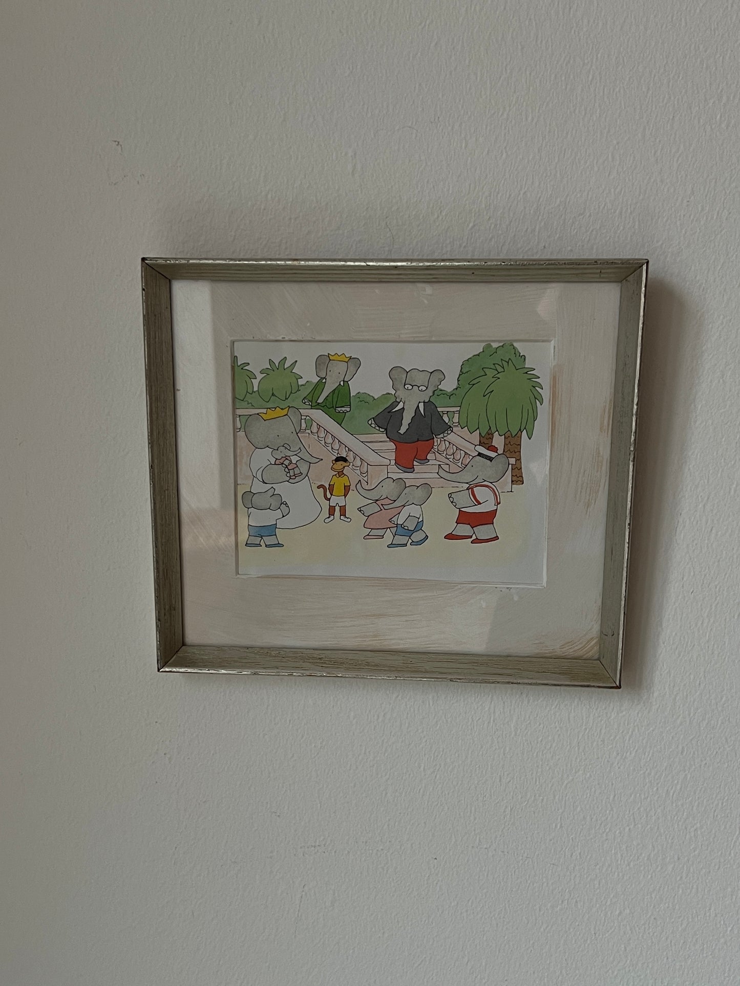 Babar illustration, Babar-baby kommer hjem