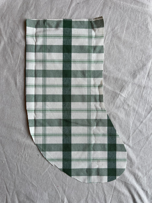 Made to order julesok i vintage tekstil - tilføj navn og motiv