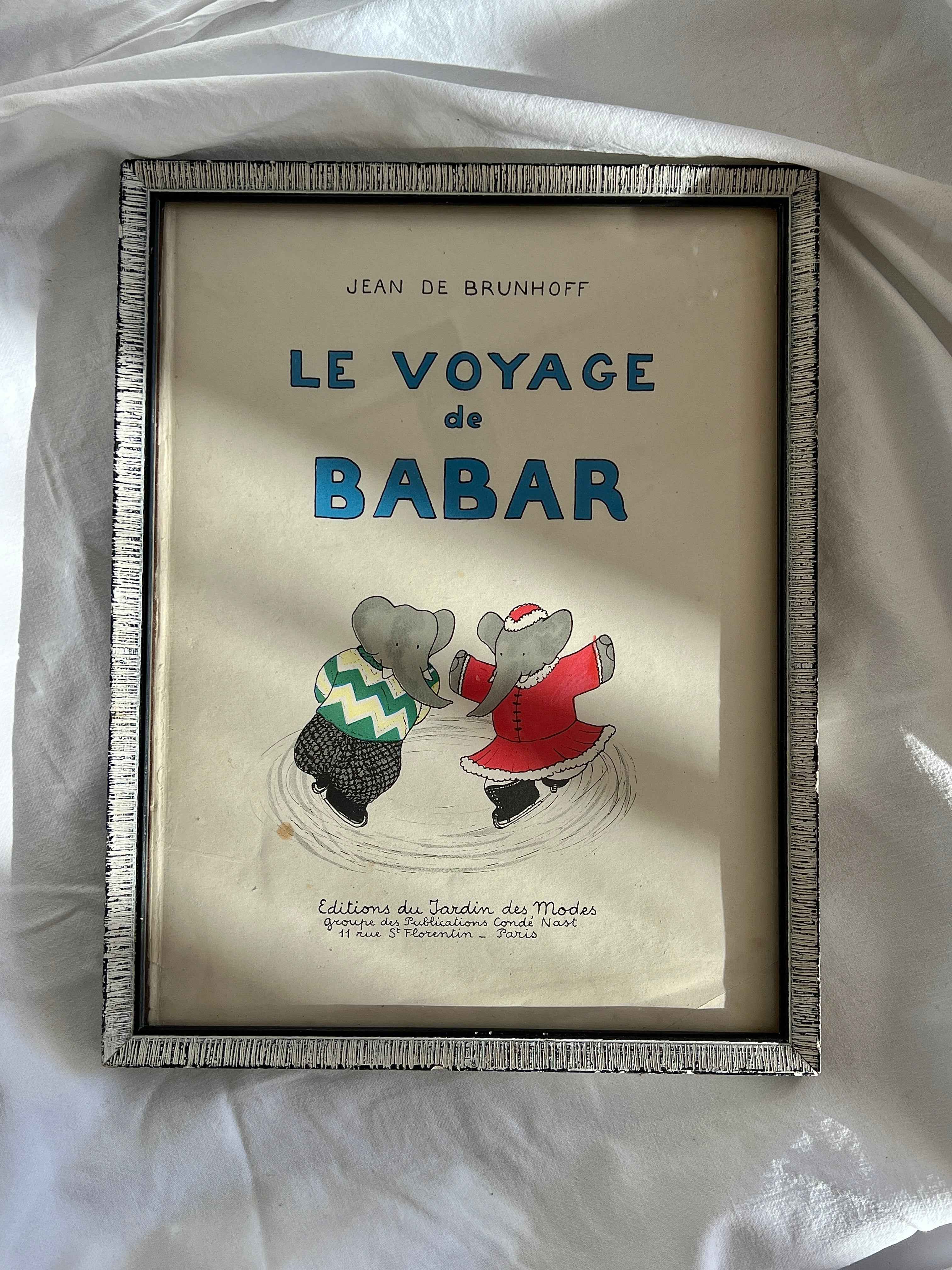Babar illustration, Paris 1932, Le Voyage