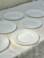 Franske swirl frokosttallerkener Ø20