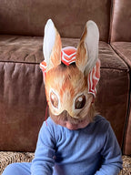 Vintage Peter Rabbit maske - Miss Moppet