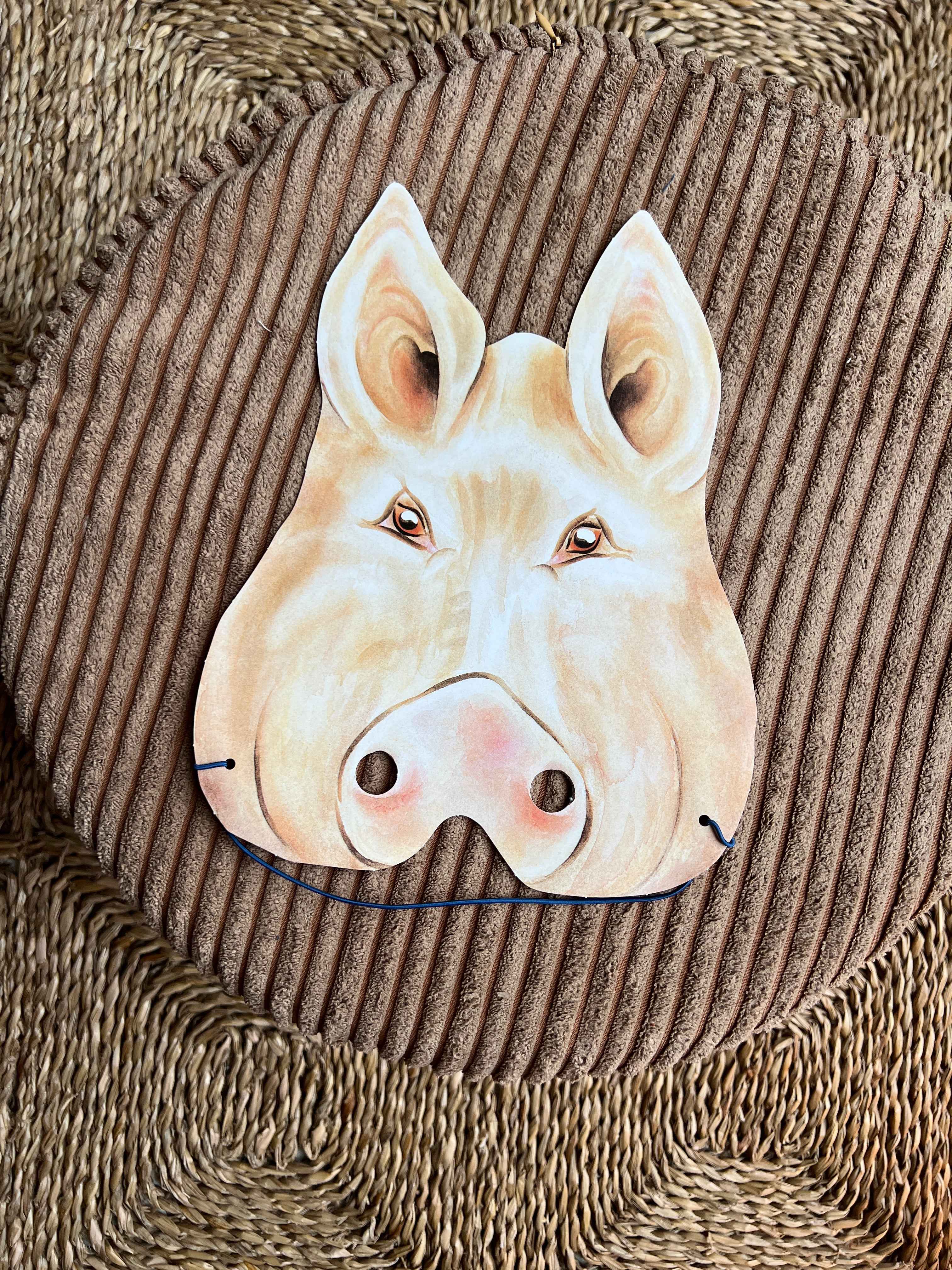 Vintage Peter Rabbit maske - Pigling Bland