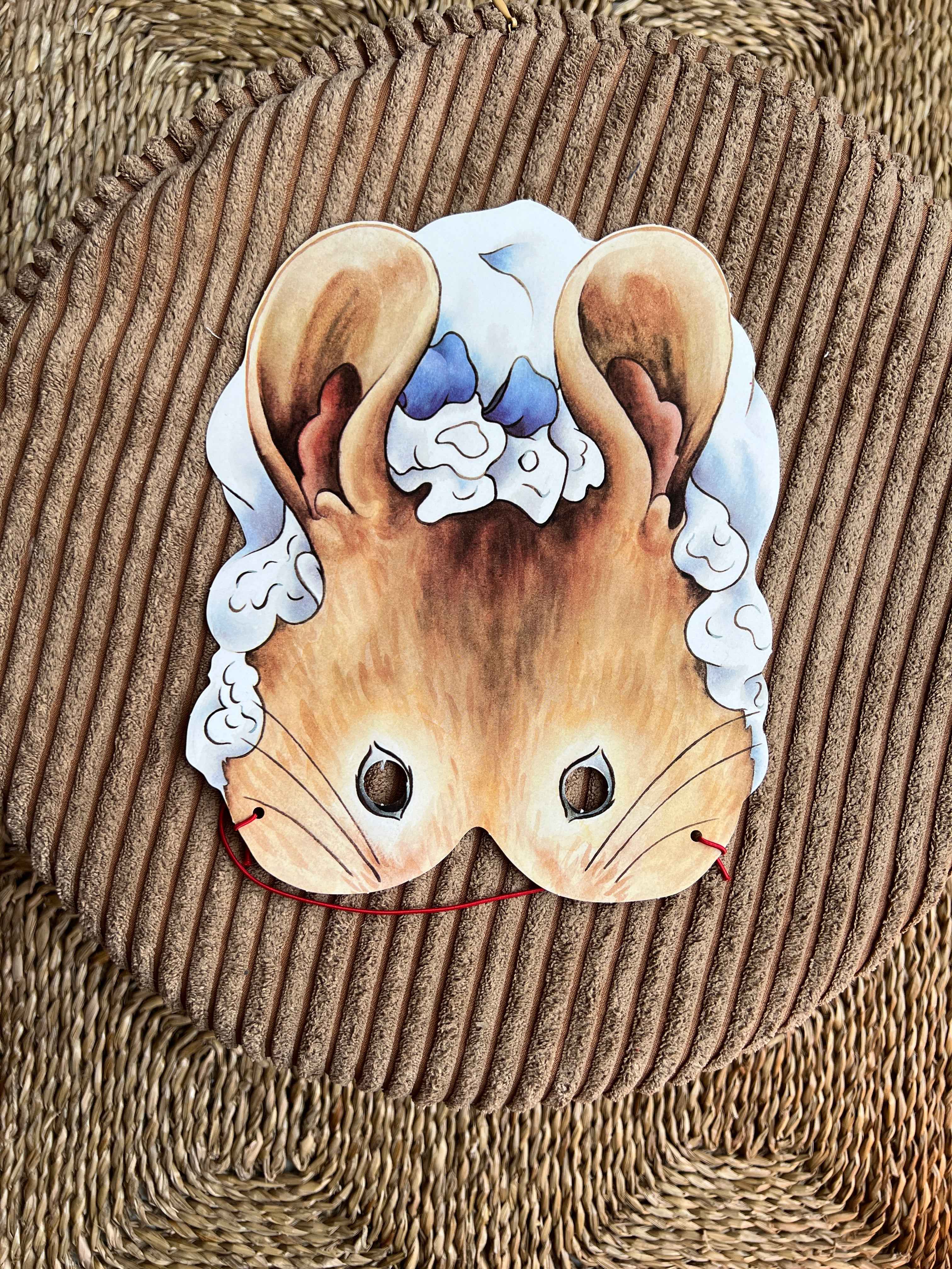 Vintage Peter Rabbit maske - Lady Mouse