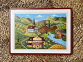 Vintage Pimpernel dækkeserviet – stor (ca. 40 × 30 cm)