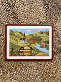 Vintage Pimpernel dækkeserviet – lille (30,5 × 23 cm)
